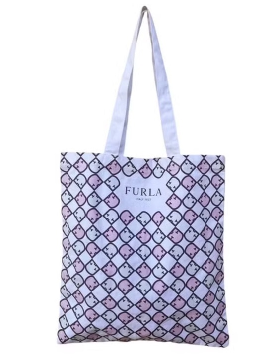 Furla Handbags - Furla Cotton Tote Shoulder Bag